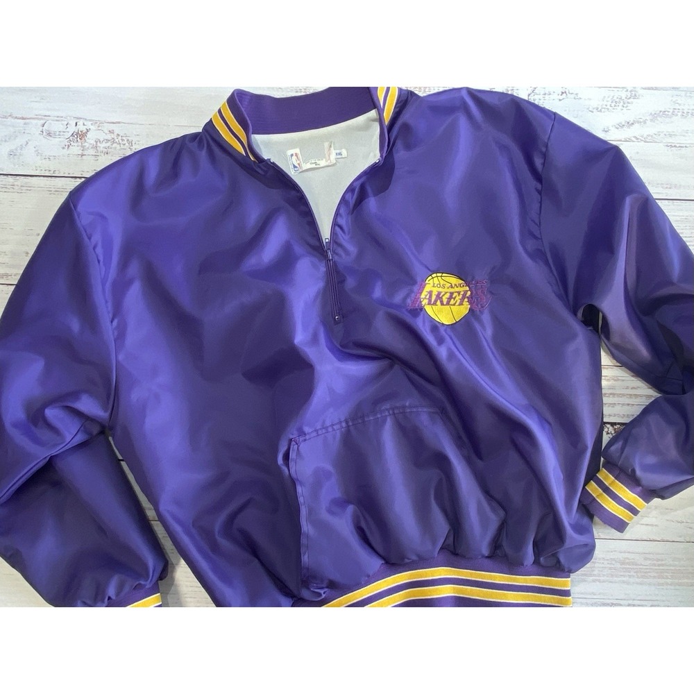 Chalk Line Windbreaker Mens XXL Purple Los Angeles Lakers NBA Vintage 90s Jacket